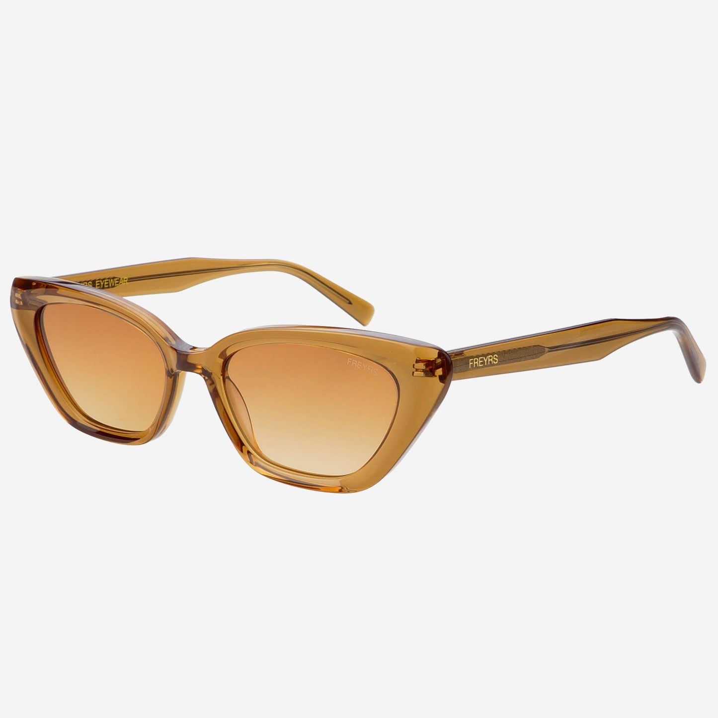 Mia Acetate Cat Eye Womens Sunglasses : Crystal Brown