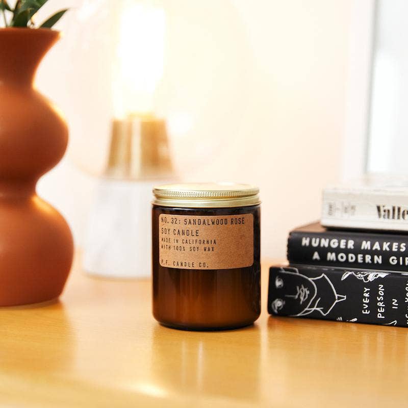 Sandalwood Rose - 7.2 oz Standard Soy Candle: 7.2 oz