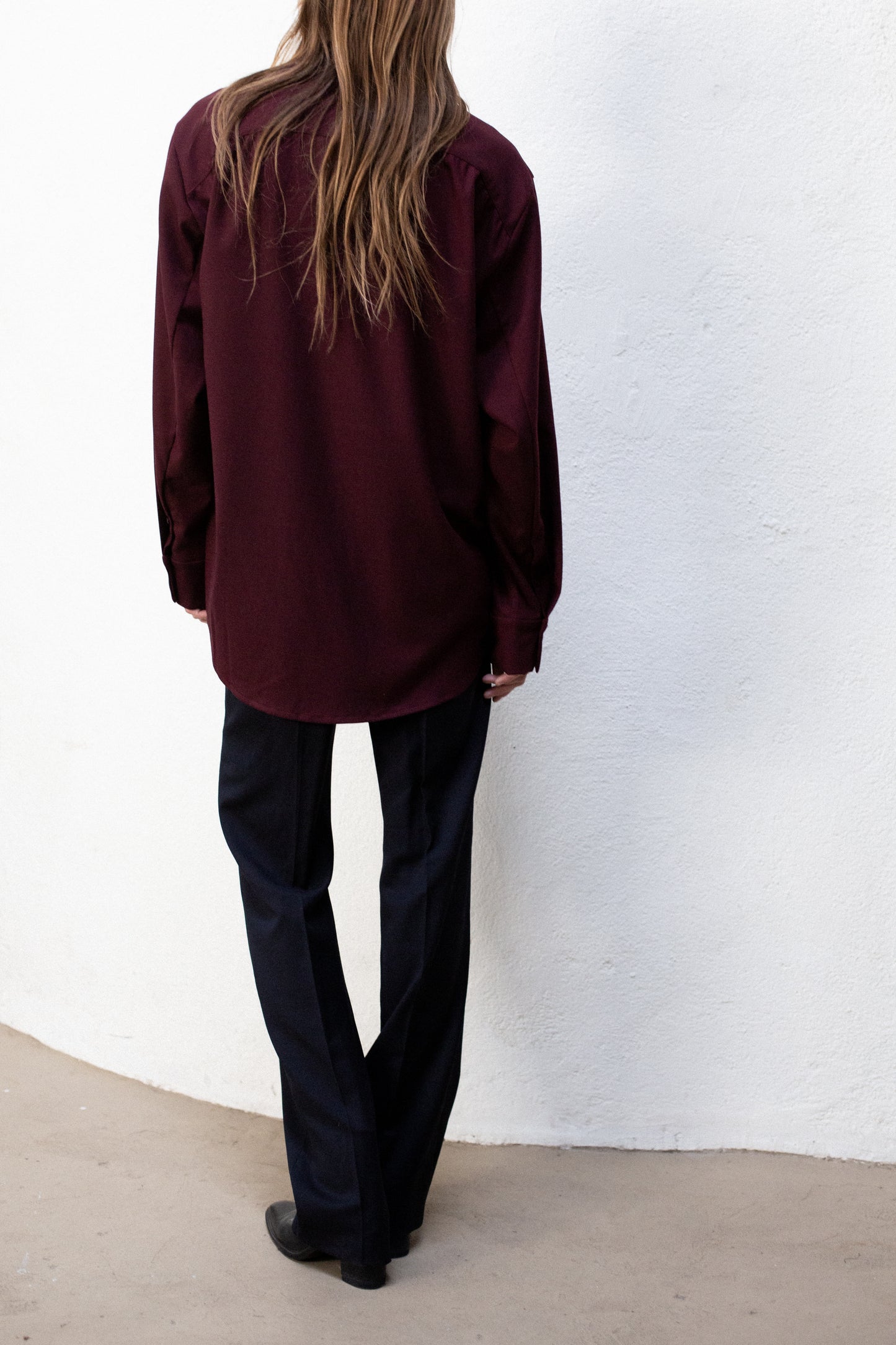 Casual Blouse Burgandy