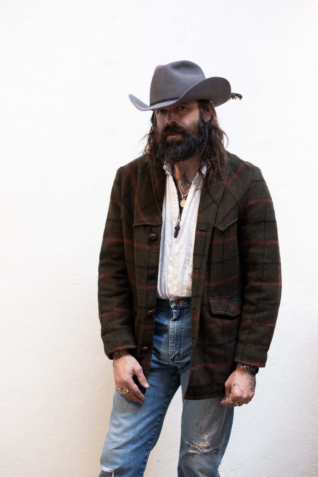 Vintage Plad Wool Jacket