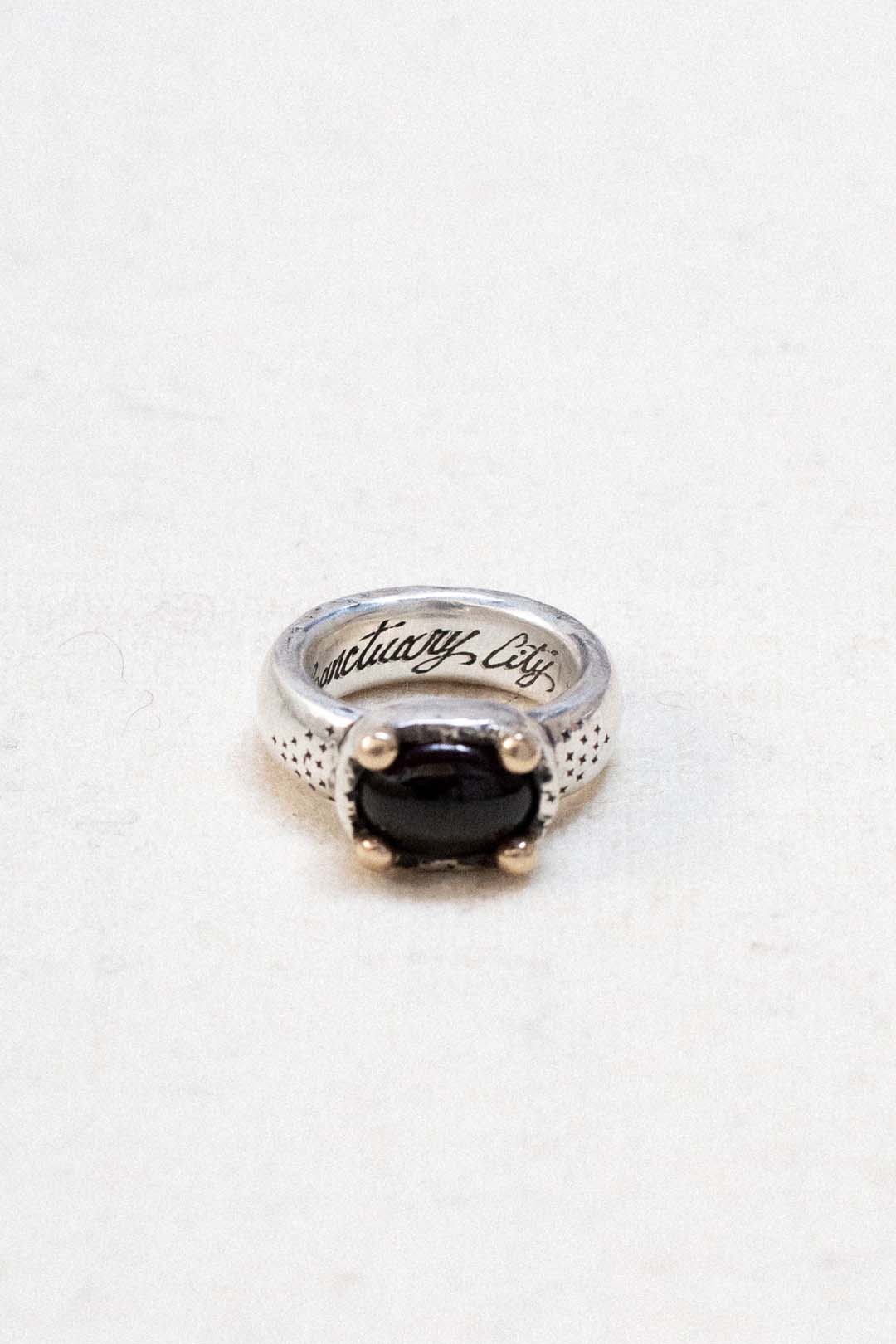 King Ring in Garnet