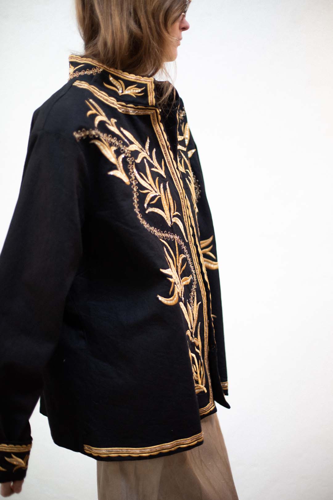 Vintage Denim embroidered Jacket