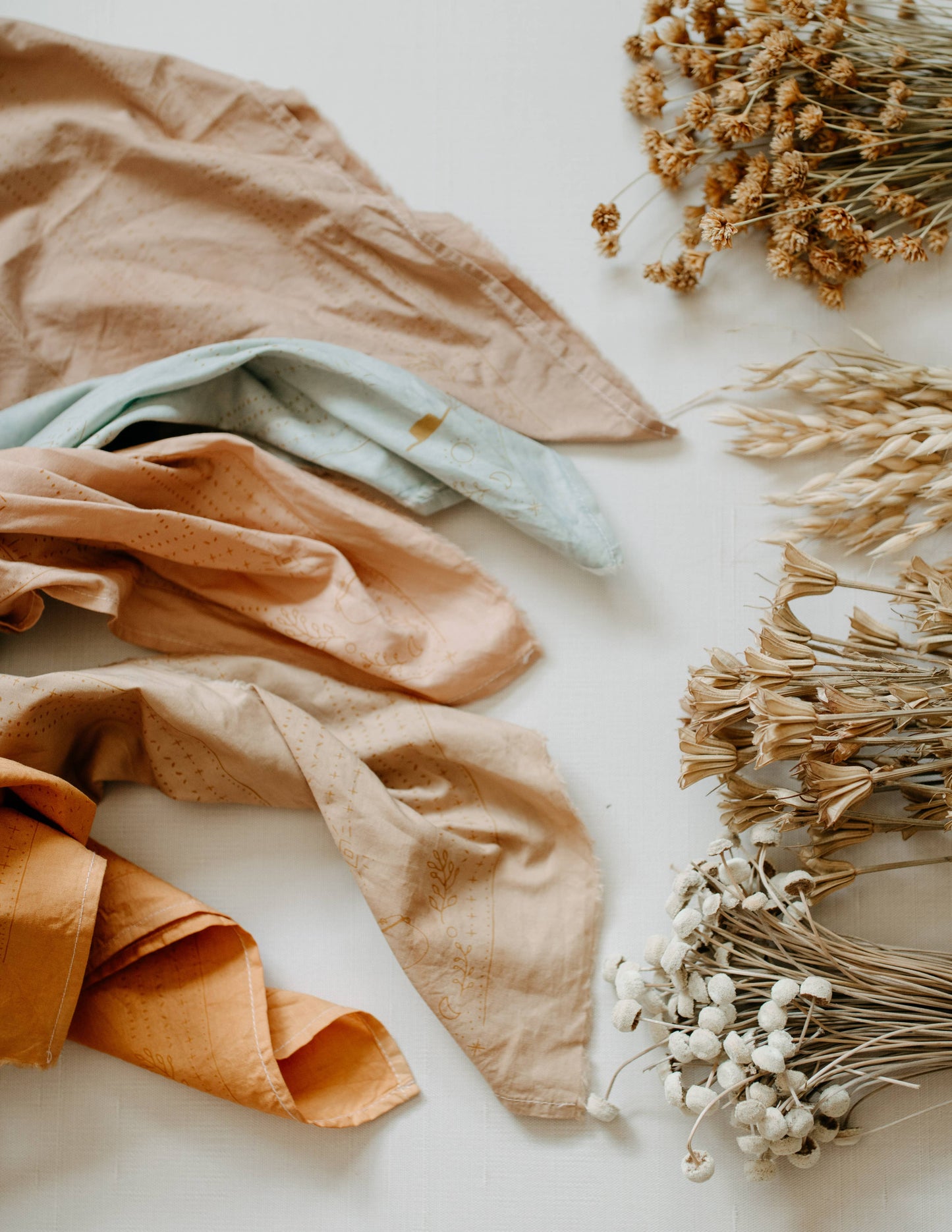 Georgia Bandana - Premium Japanese cotton cambric: Undyed Eggshell