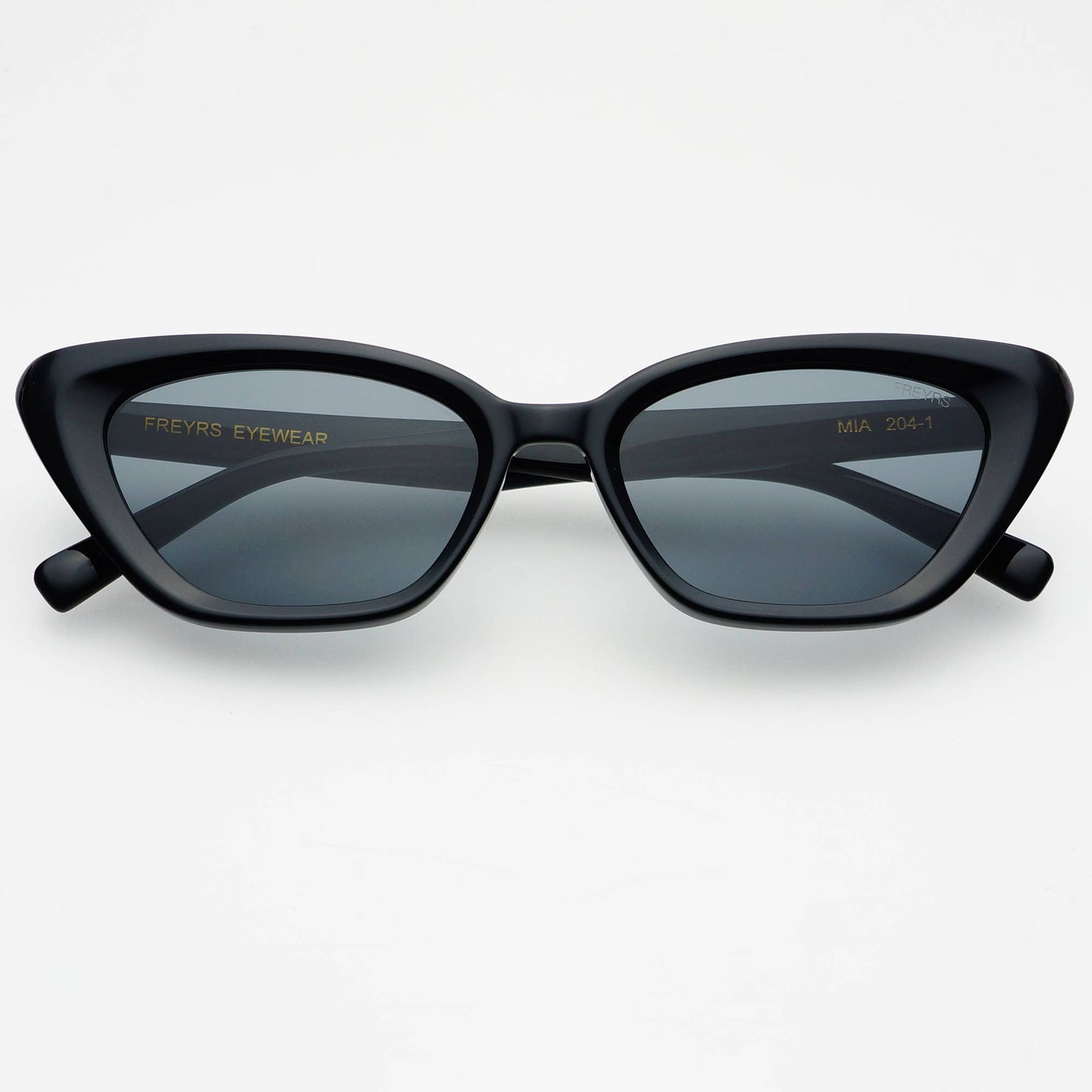 Mia Acetate Cat Eye Womens Sunglasses   : Black