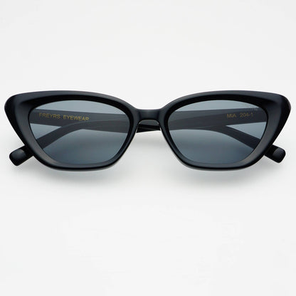 Mia Acetate Cat Eye Womens Sunglasses   : Black