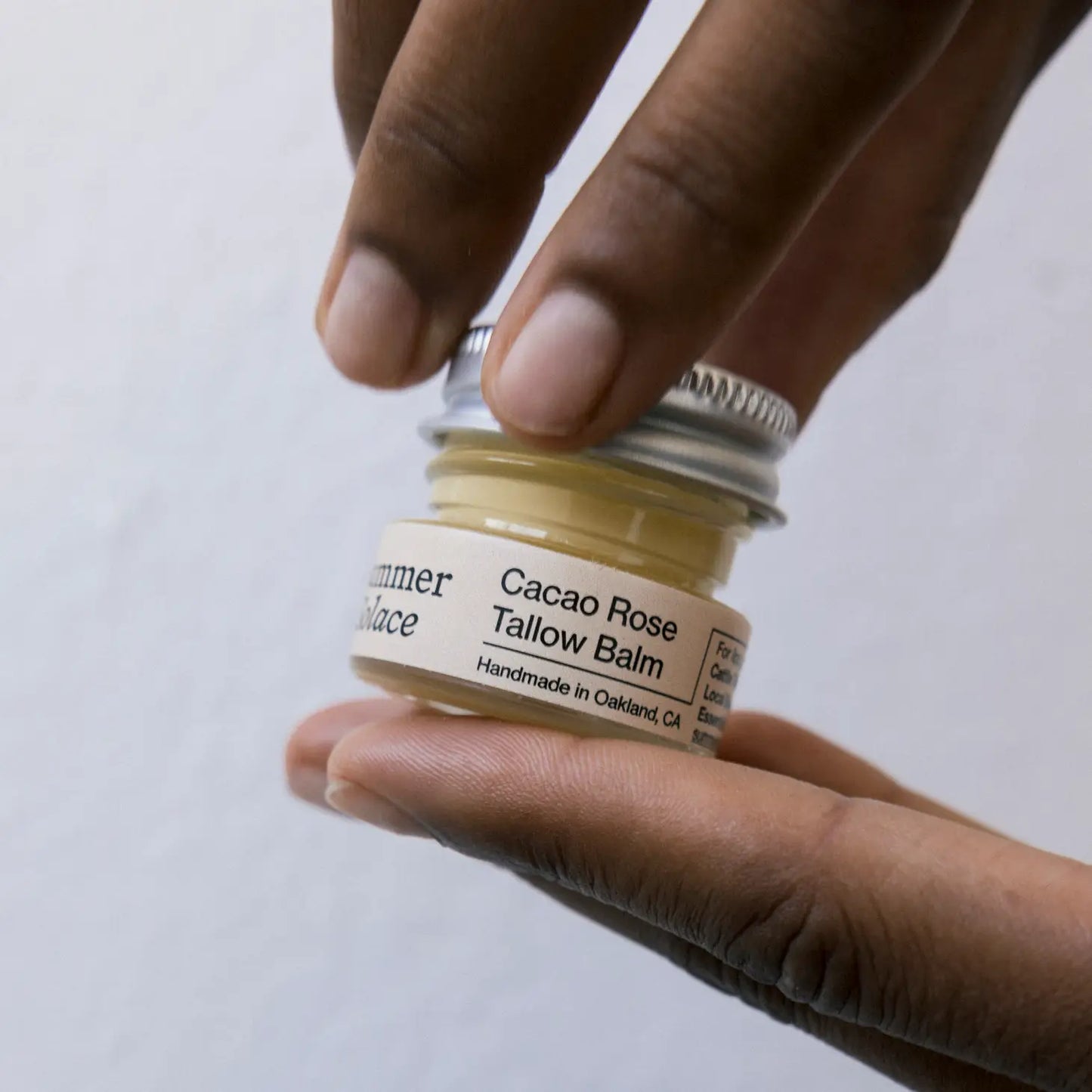 Cacao Rose Cuticle, Lip, and Brow Balm - Regenerative Tallow