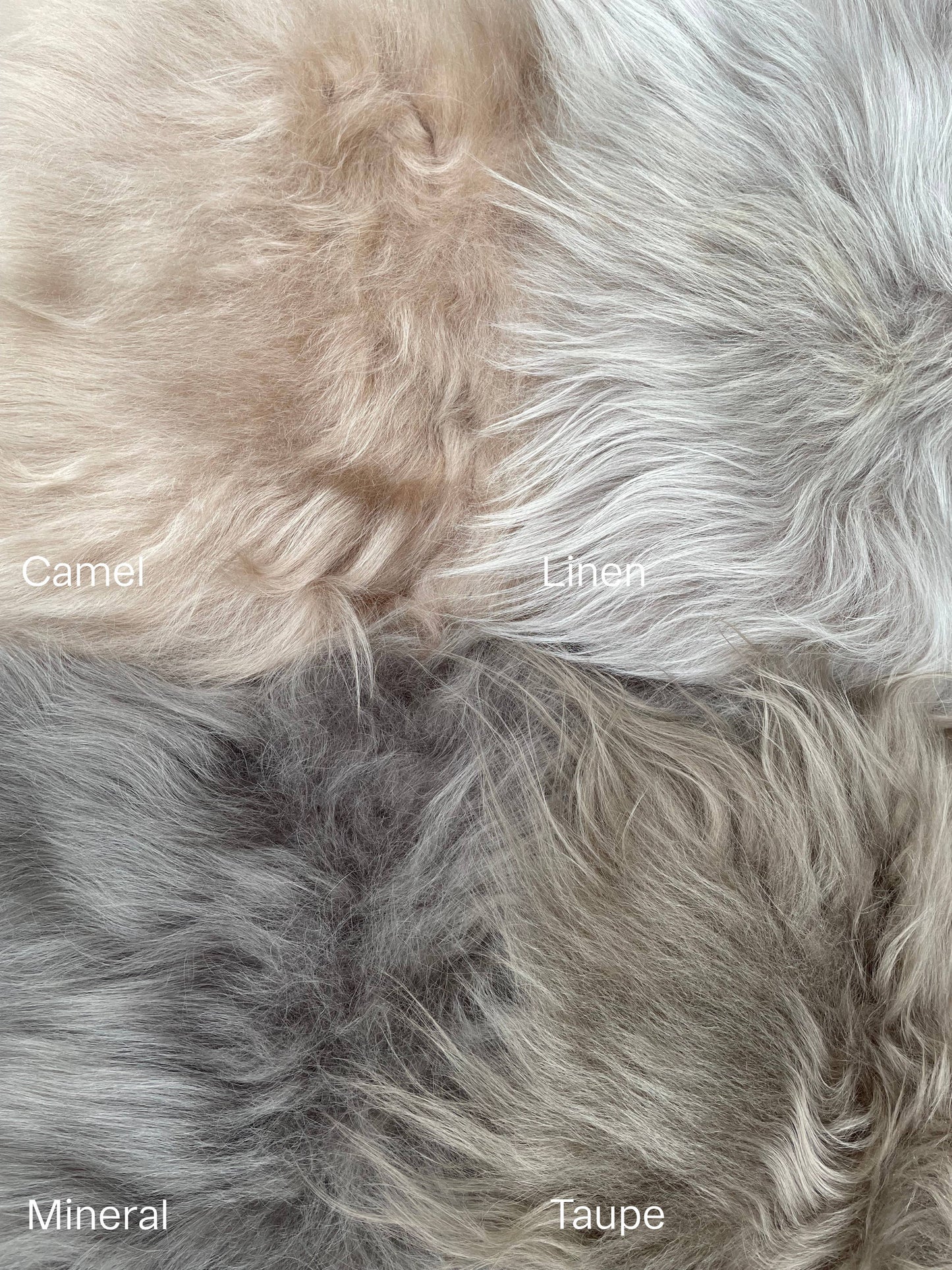 Taupe Icelandic Sheepskin Throw Rug