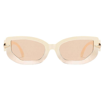 Elle Polarized Sunglasses: Cream