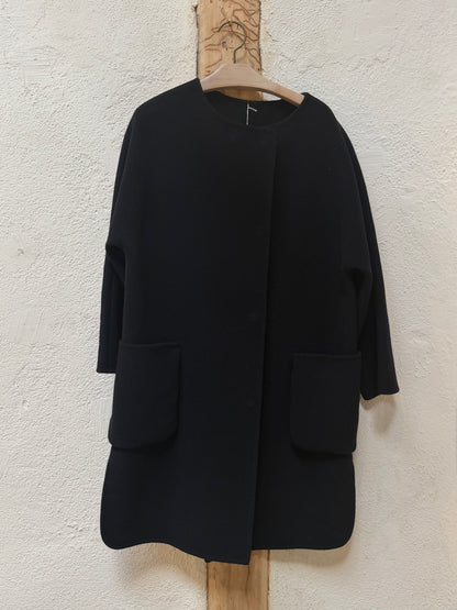 Sofie D’Hoore Dark Blue Wool Coat