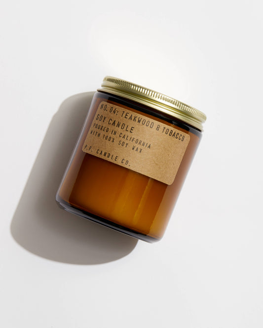 Teakwood & Tobacco - 7.2 oz Standard Soy Candle: 7.2 oz