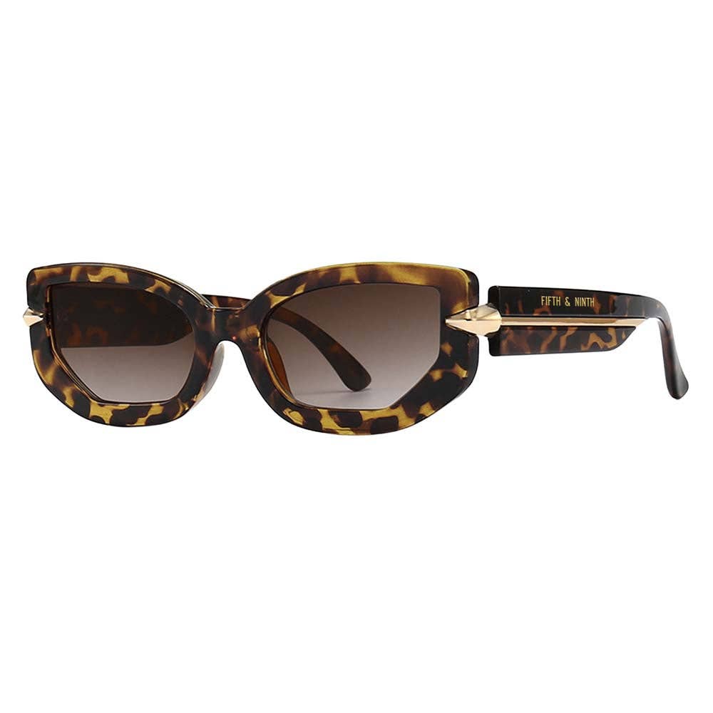 Elle Polarized Sunglasses: Cream