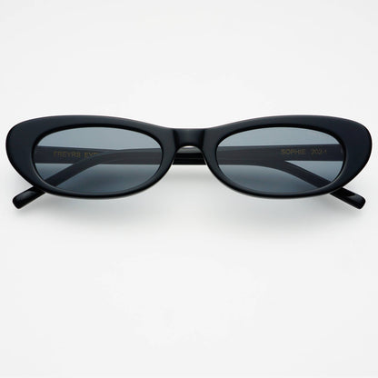 Sophie Acetate Cat Eye Womens Sunglasses  : Black