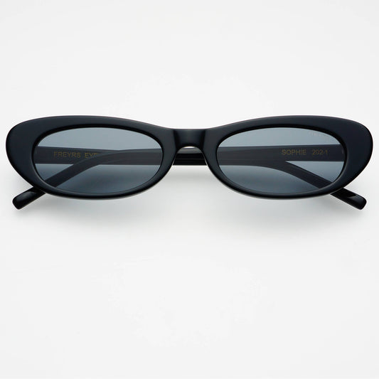 Sophie Acetate Cat Eye Womens Sunglasses  : Black