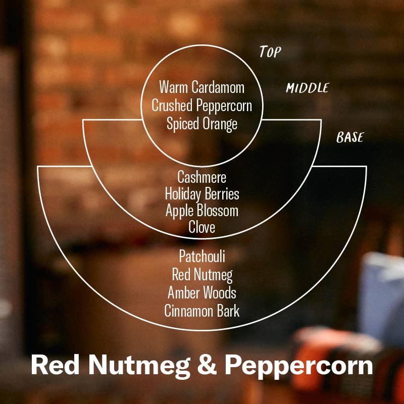 Red Nutmeg & Peppercorn - 7.2 oz Soy Candle