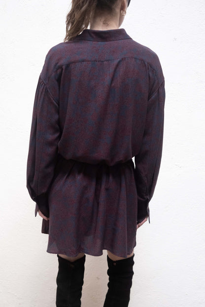 Arc Dress Maroon