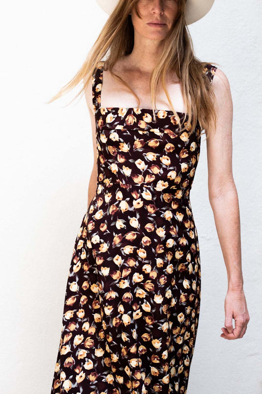 Lindsey Thornburg Lorraina Dress Wine Tulip