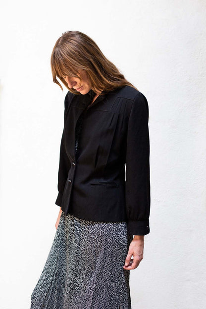 Vintage Black Wool Jacket