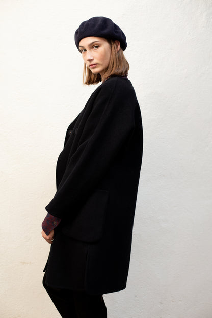 Sofie D’Hoore Dark Blue Wool Coat