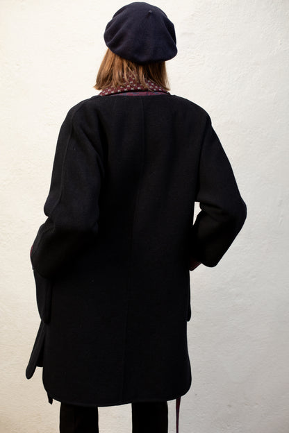 Sofie D’Hoore Dark Blue Wool Coat
