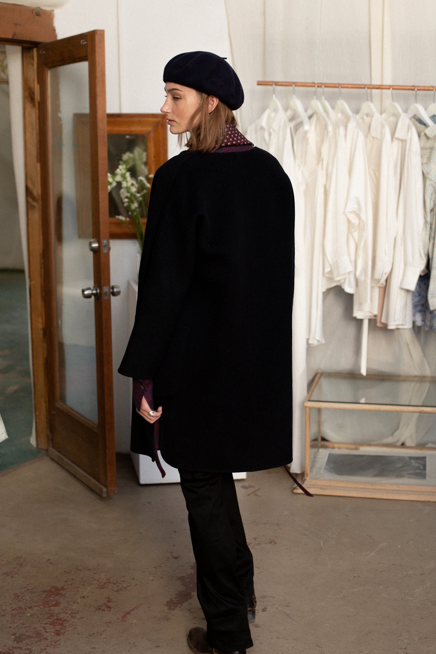 Sofie D’Hoore Dark Blue Wool Coat