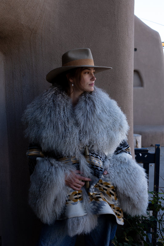 Lindsey Thornburg  Shearling Cloak - Rancho Arroyo