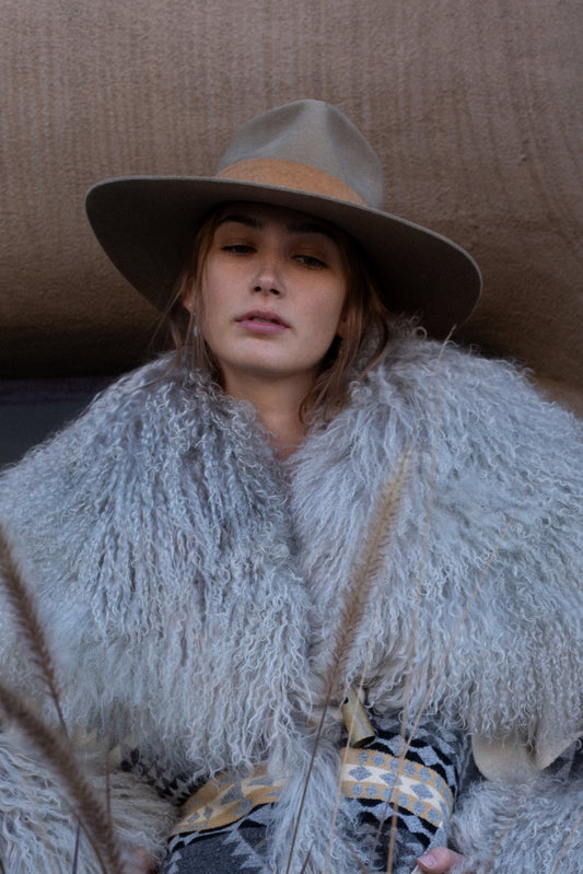 Brown wool Janessa Leone hat