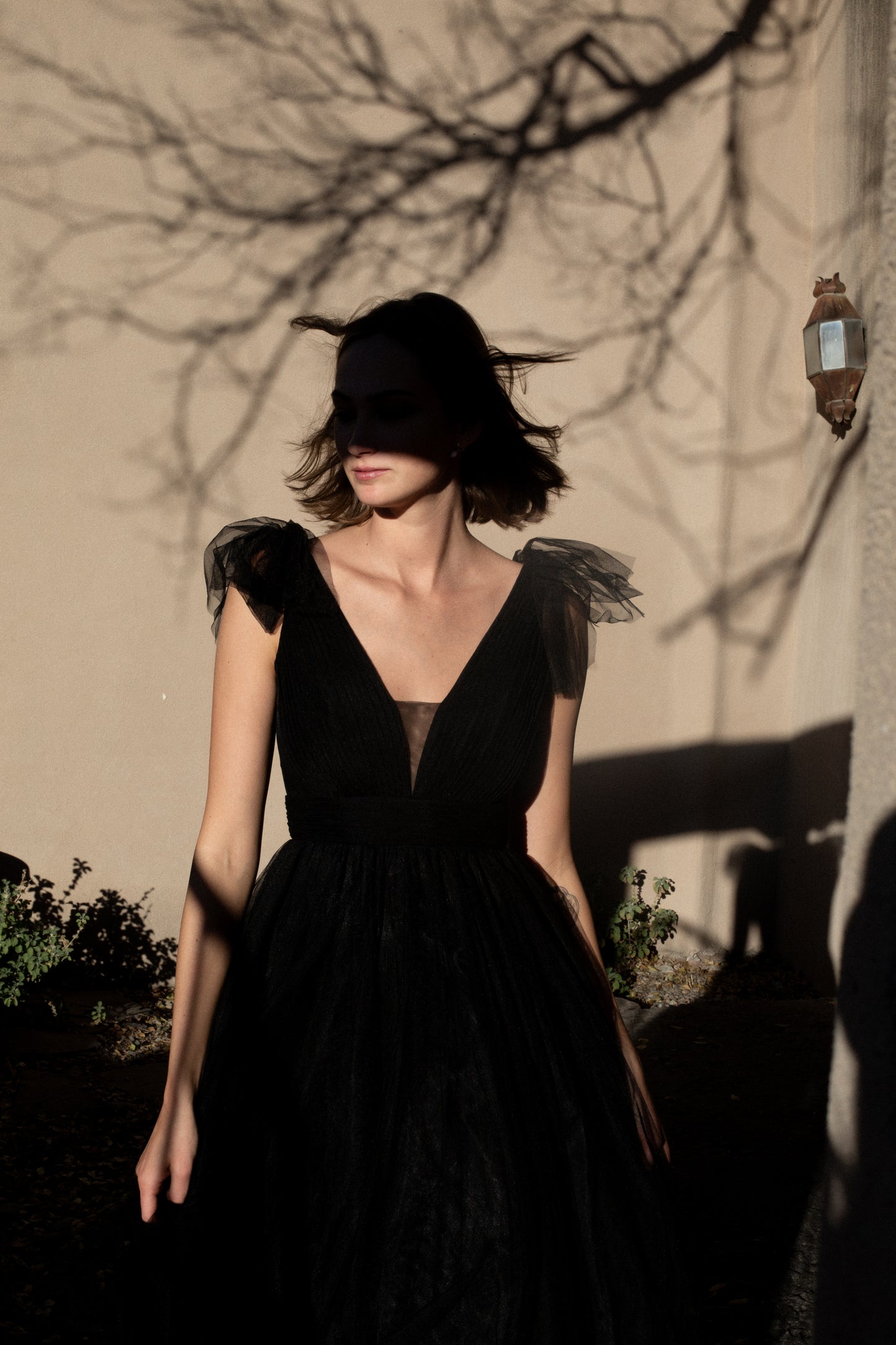 BLACK TULLE DRESS