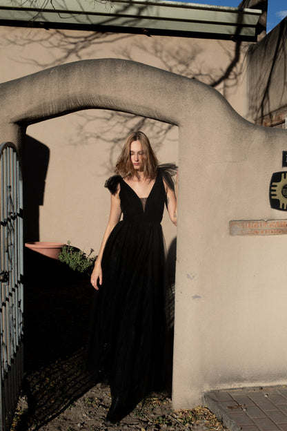 BLACK TULLE DRESS