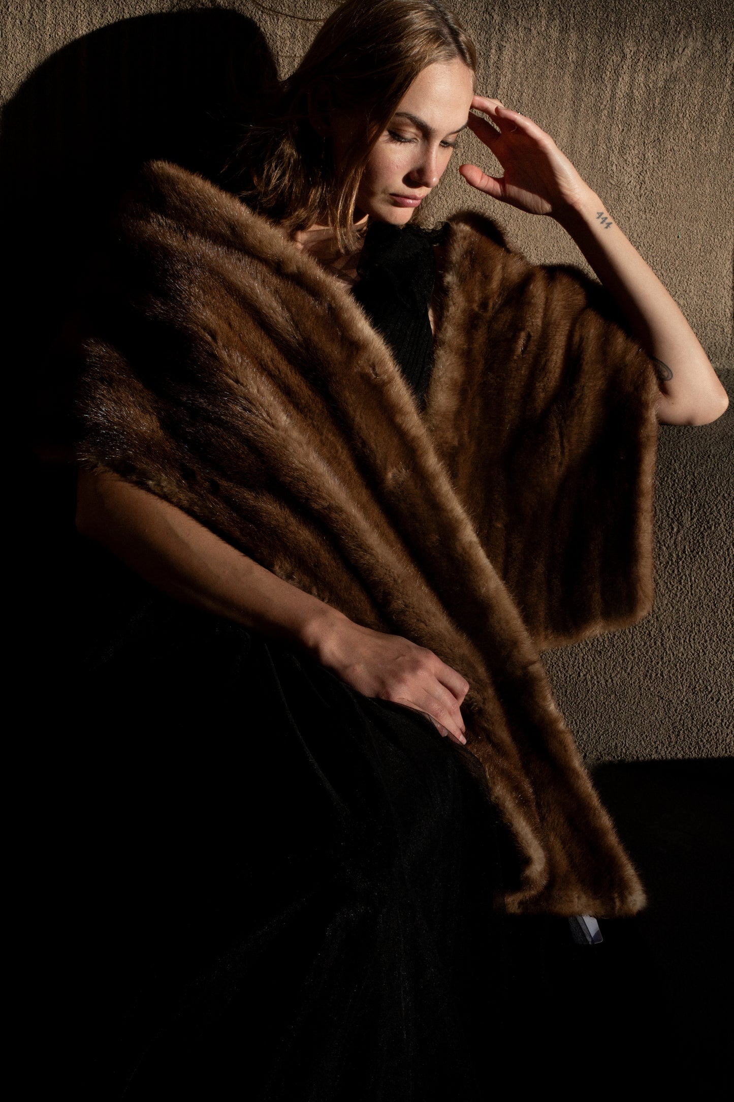 Mink Fur Shawl