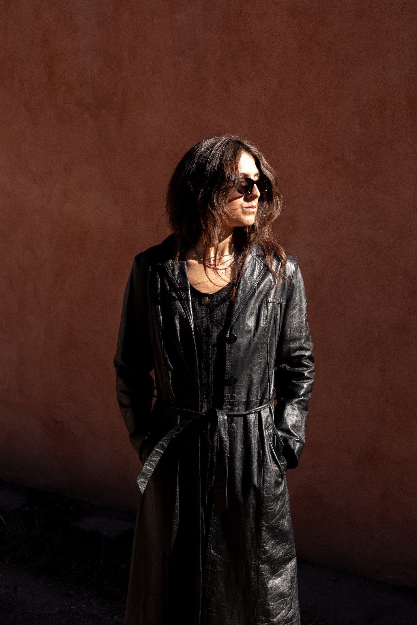 Vintage Leather Trench