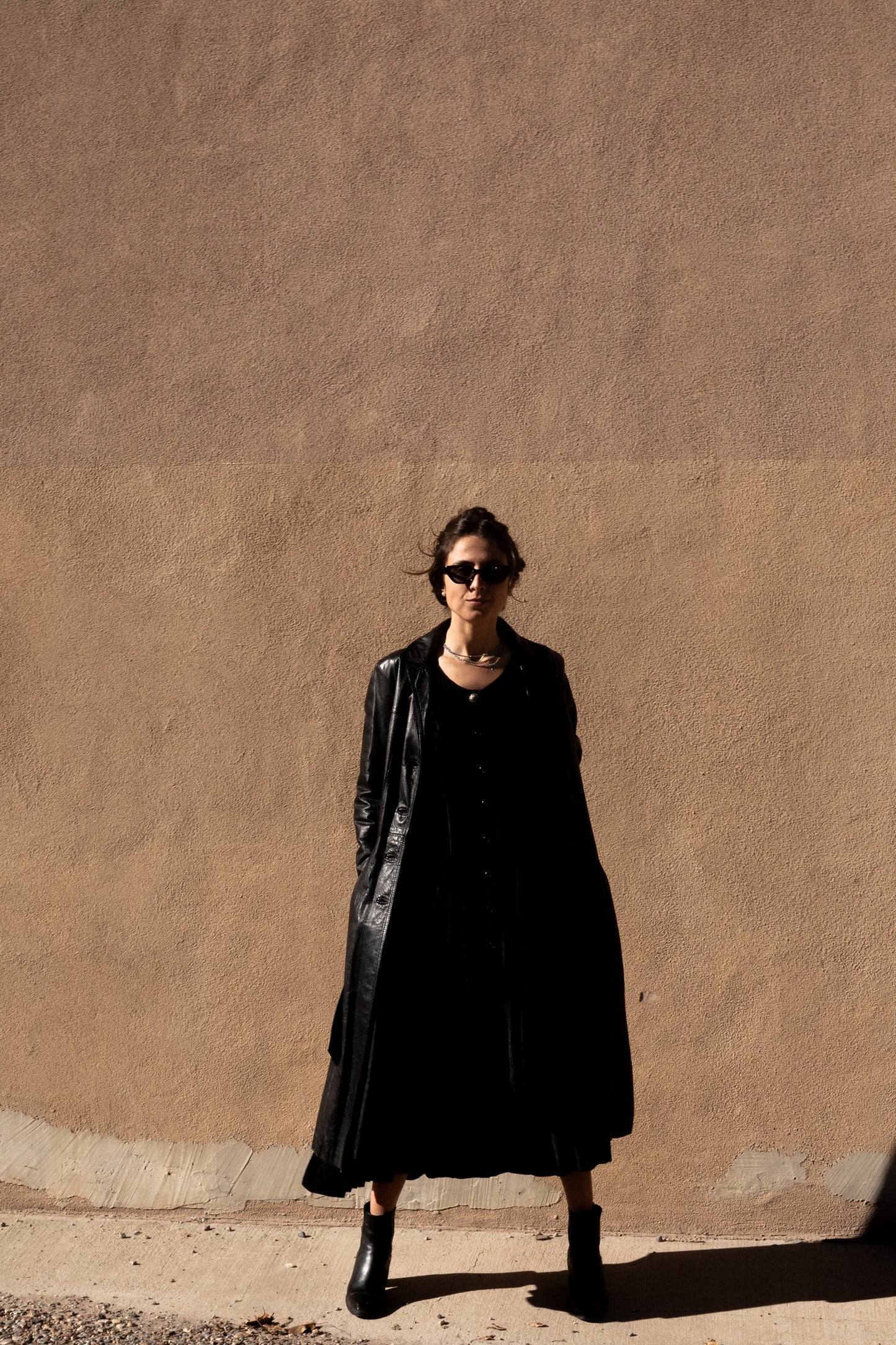 Vintage Leather Trench