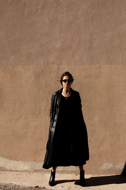 Vintage Leather Trench