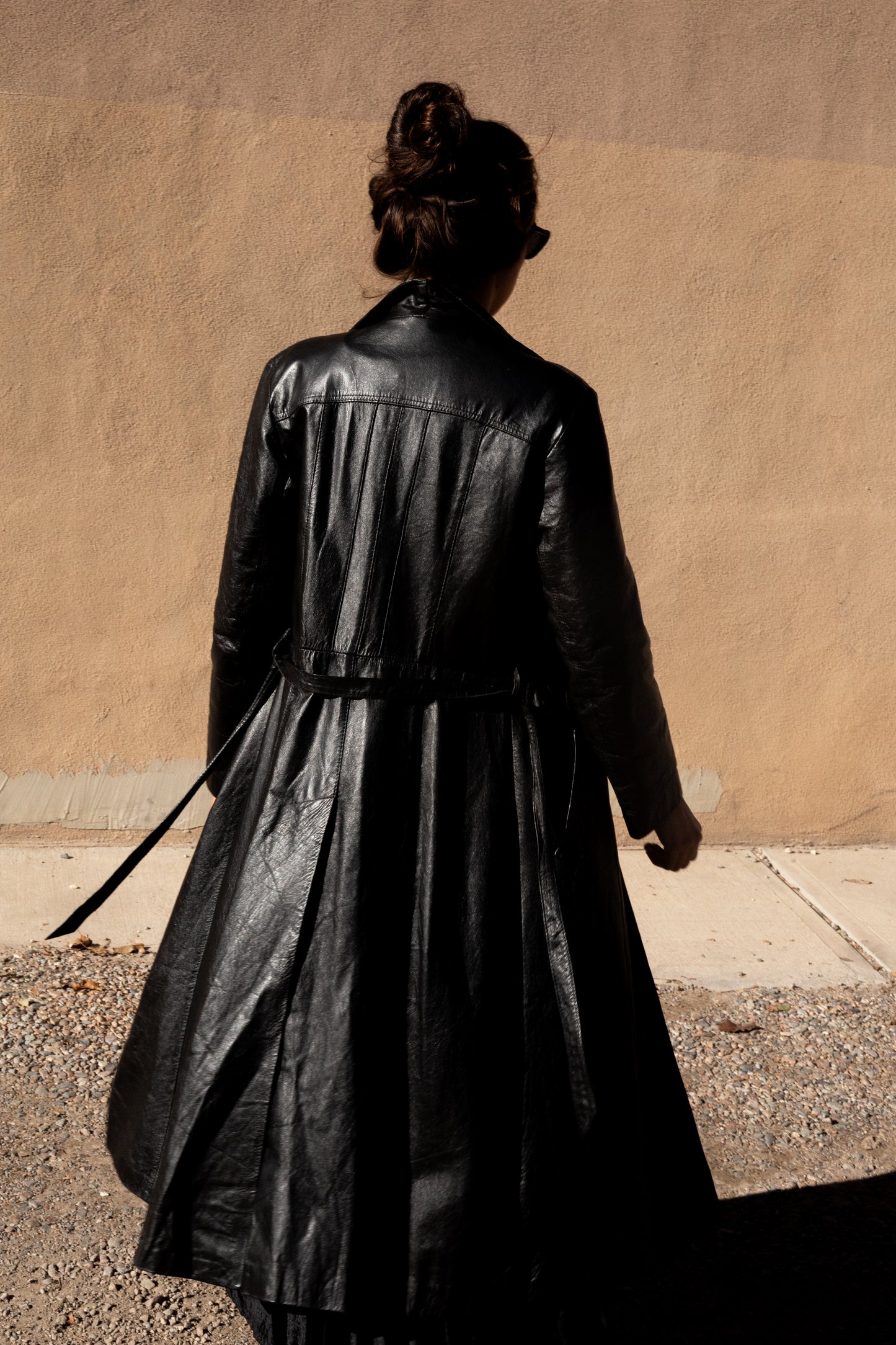 Vintage Leather Trench