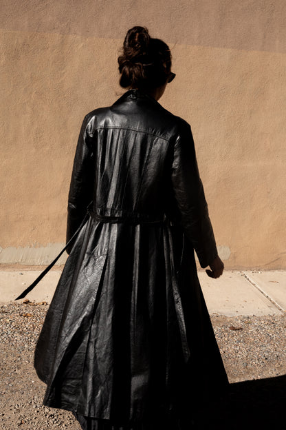 Vintage Leather Trench