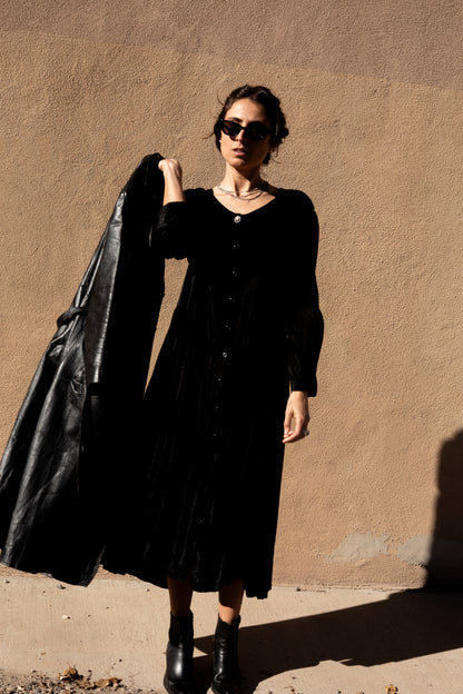 Vintage Leather Trench