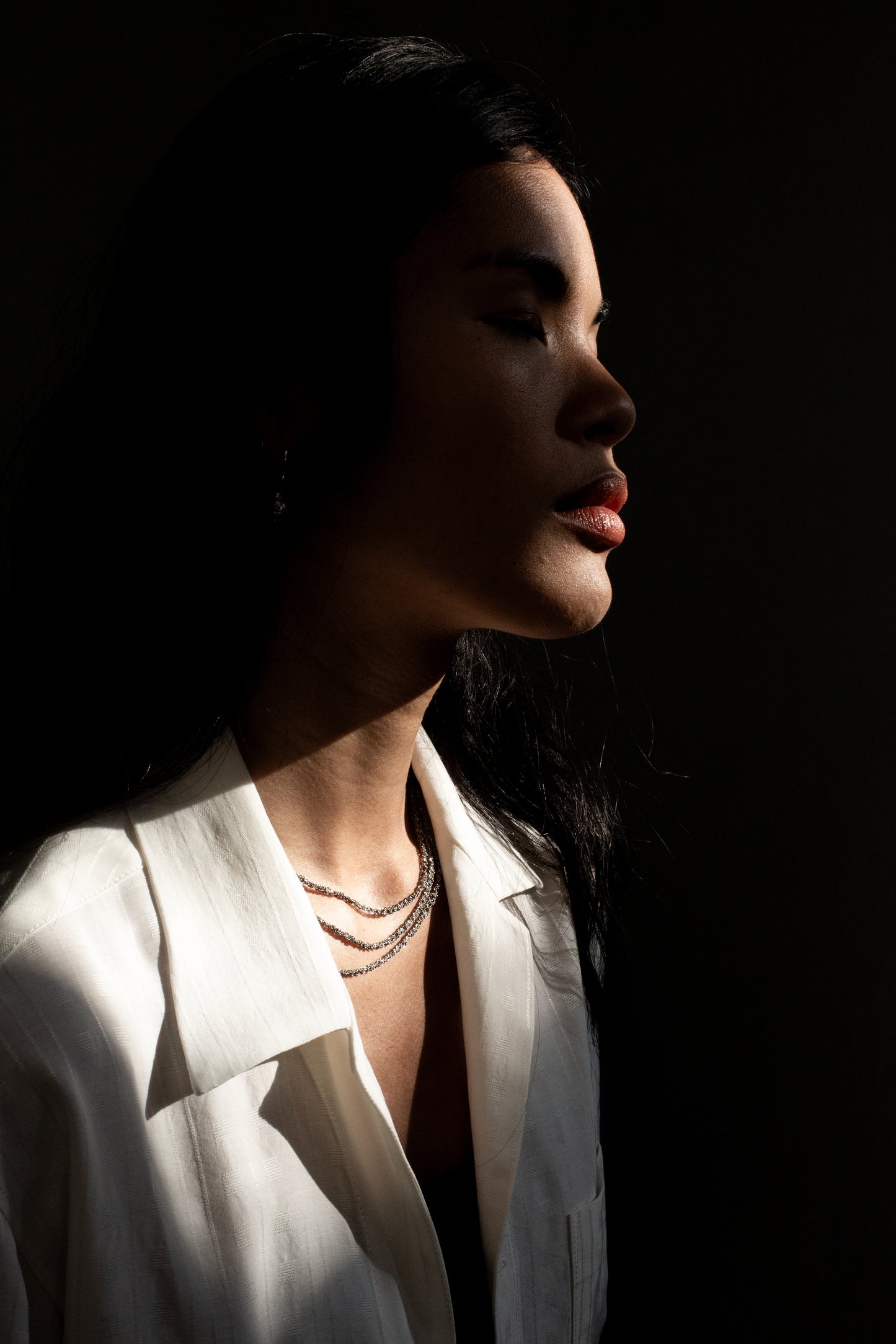 Ariel DePinto 3-Tiered Simple Necklace